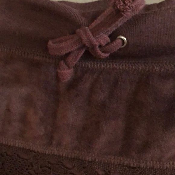 bcbgmaxazria Brown Pull-on P/L Velvet/Lace Skirt - Picture 4 of 8